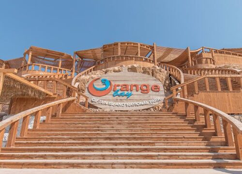 Orange bay Insel Hurghada Schnorchel