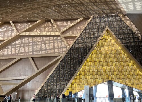 Giza pyramids and museum